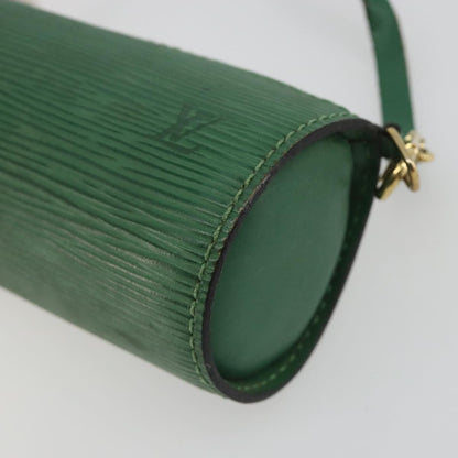 Louis Vuitton Soufflot Pochette Epi Leather, Green, Leather, Clutch