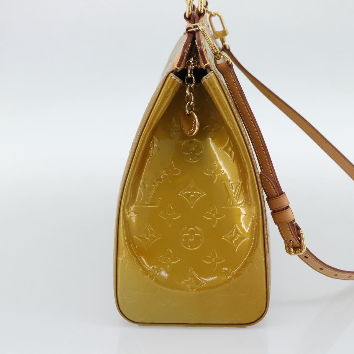 Louis Vuitton Blair Monogram Vernis, Beige, Patent Leather, Handbag