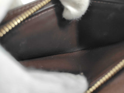 Louis Vuitton Brazza Long Bifold Damier, Brown, Canvas, Wallet