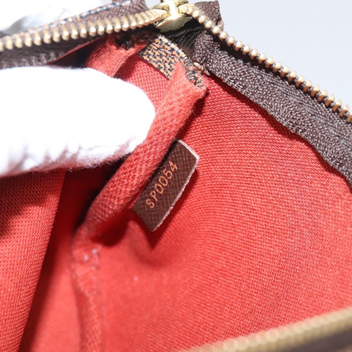 Louis Vuitton Mini pochette accessoires Damier Canvas, Brown, Canvas, Clutch