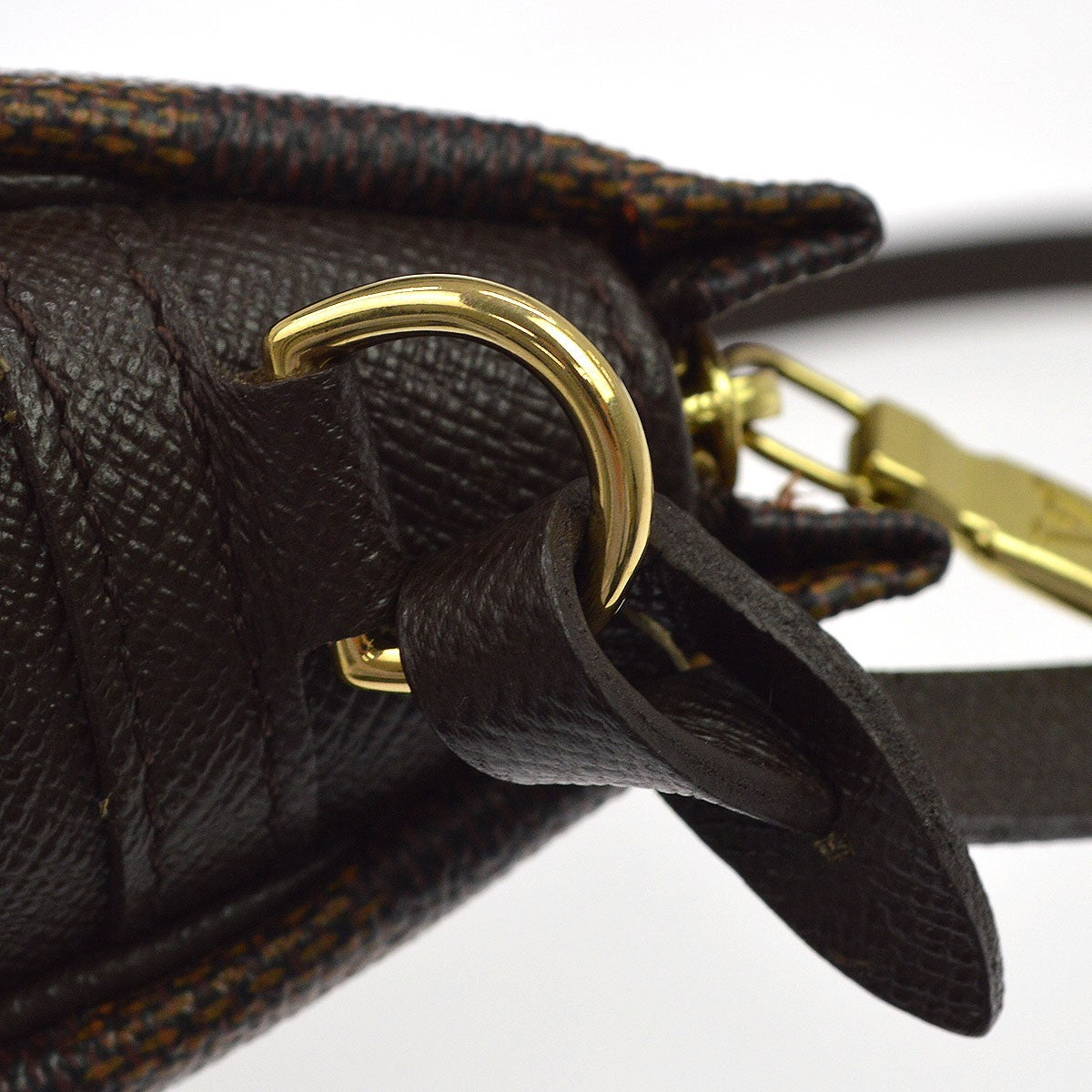 Louis Vuitton Trousse Make Up Damier, Brown, Canvas, Clutch