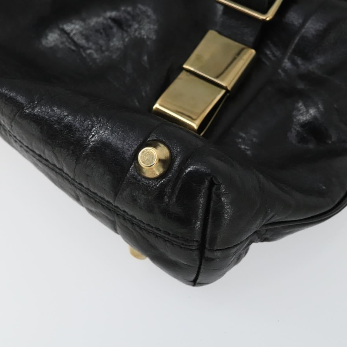 Chloe Victoria Leather, Black, Leather, Handbag