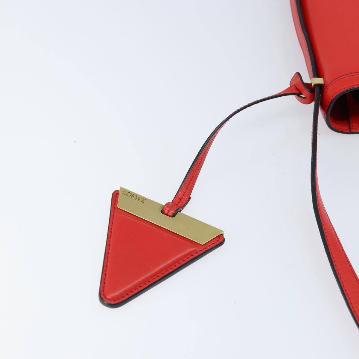 Loewe Barcelona Leather, Red, Leather, Shoulder Bag