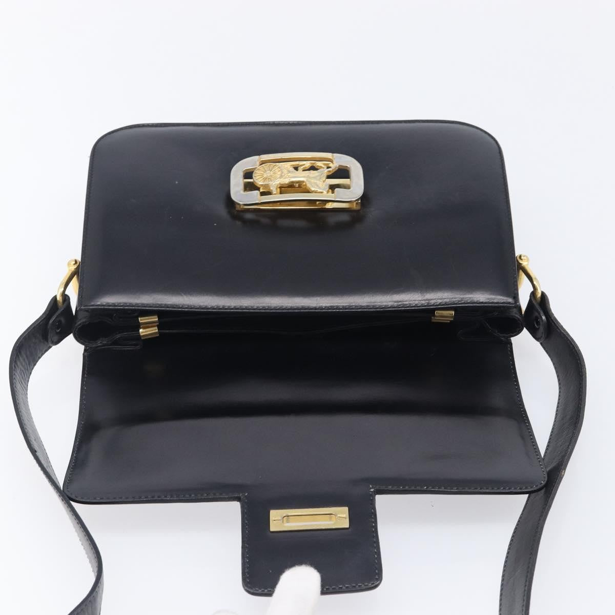 Celine Horse Carriage Leather, Black, Leather, Shoulder Bag