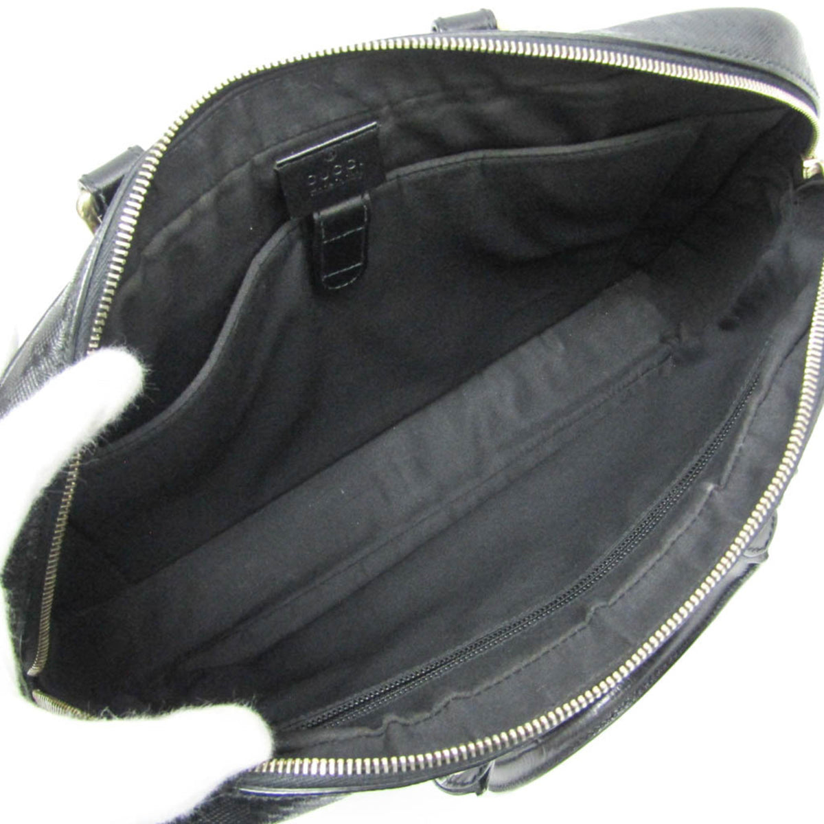 Gucci Bright Convertible Diamante Leather, Black, Leather, Briefcase