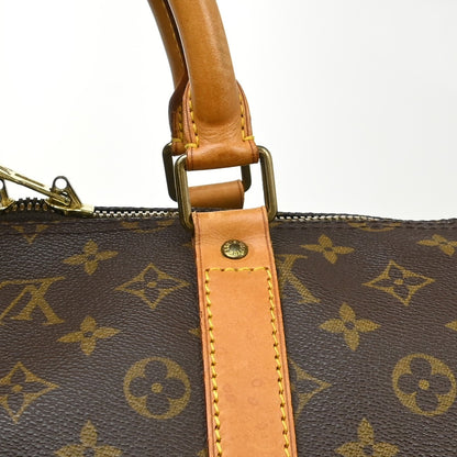 Louis Vuitton Keepall Monogram, Brown, Canvas, Travel Bag