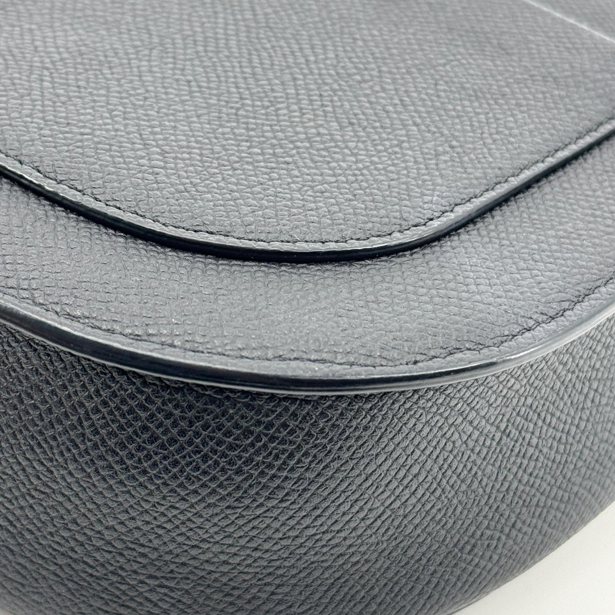 Celine Trotteur Calfskin, Black, Leather, Crossbody Bag