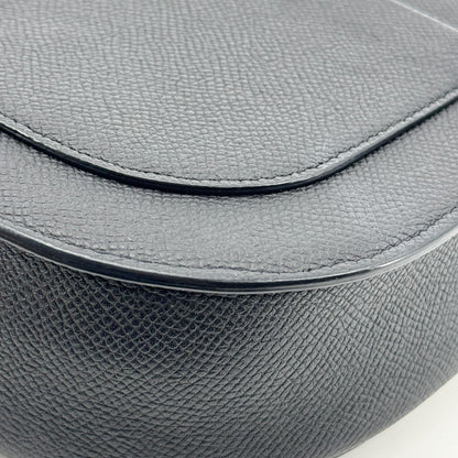 Celine Trotteur Calfskin, Black, Leather, Crossbody Bag