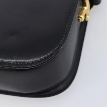 Celine Horse Carriage Leather, Black, Leather, Shoulder Bag