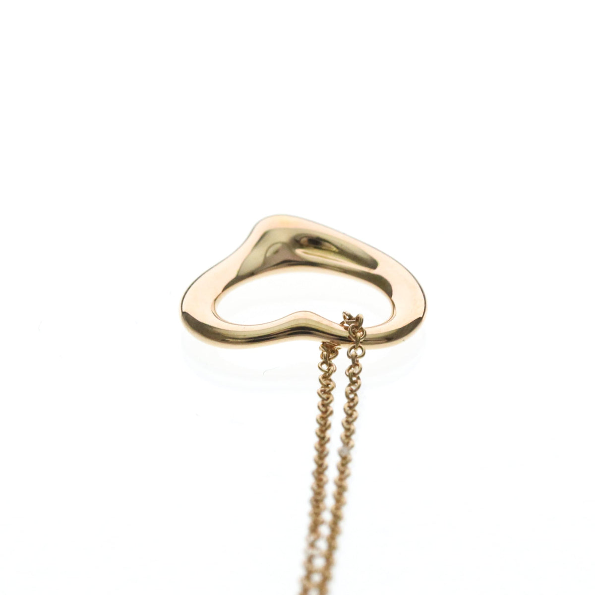 Tiffany & Co. Elsa Peretti Open Heart Pendant 18K Rose Gold, Gold, Pink Gold, Necklace