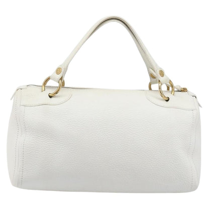 Celine Handbag Leather, White, Leather, Handbag