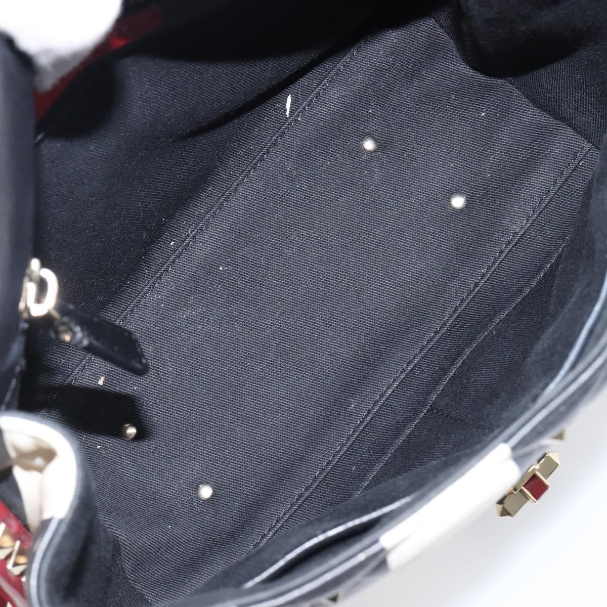 Valentino Garavani Candystud Top Handle Leather, Red, Leather, Handbag