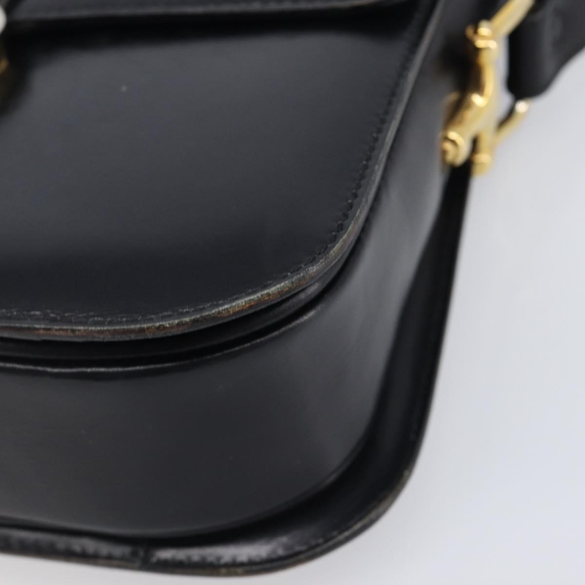 Celine Horse Carriage Leather, Black, Leather, Shoulder Bag