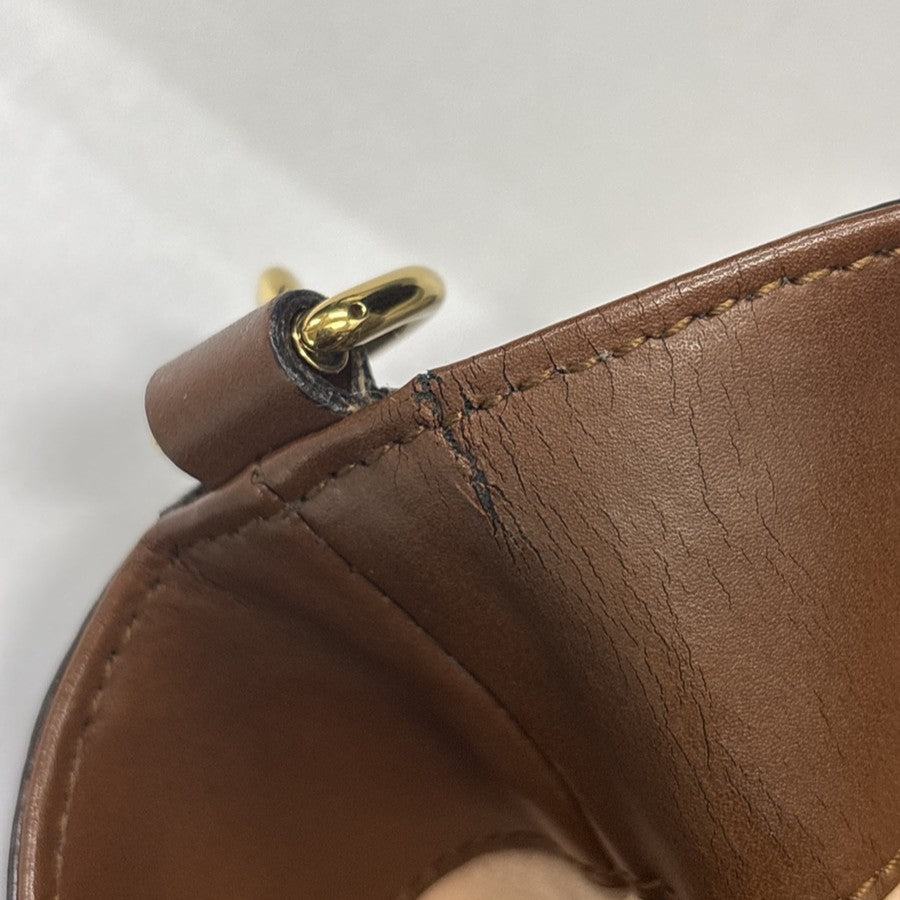 Gucci Convertible Soft GG Coated Canvas with Leather, Brown, Canvas, Tote Bag