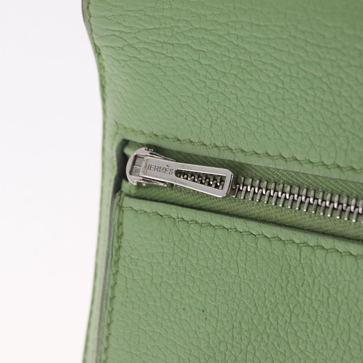 Hermes Dogon Recto Verso Leather, Green, Leather, Wallet
