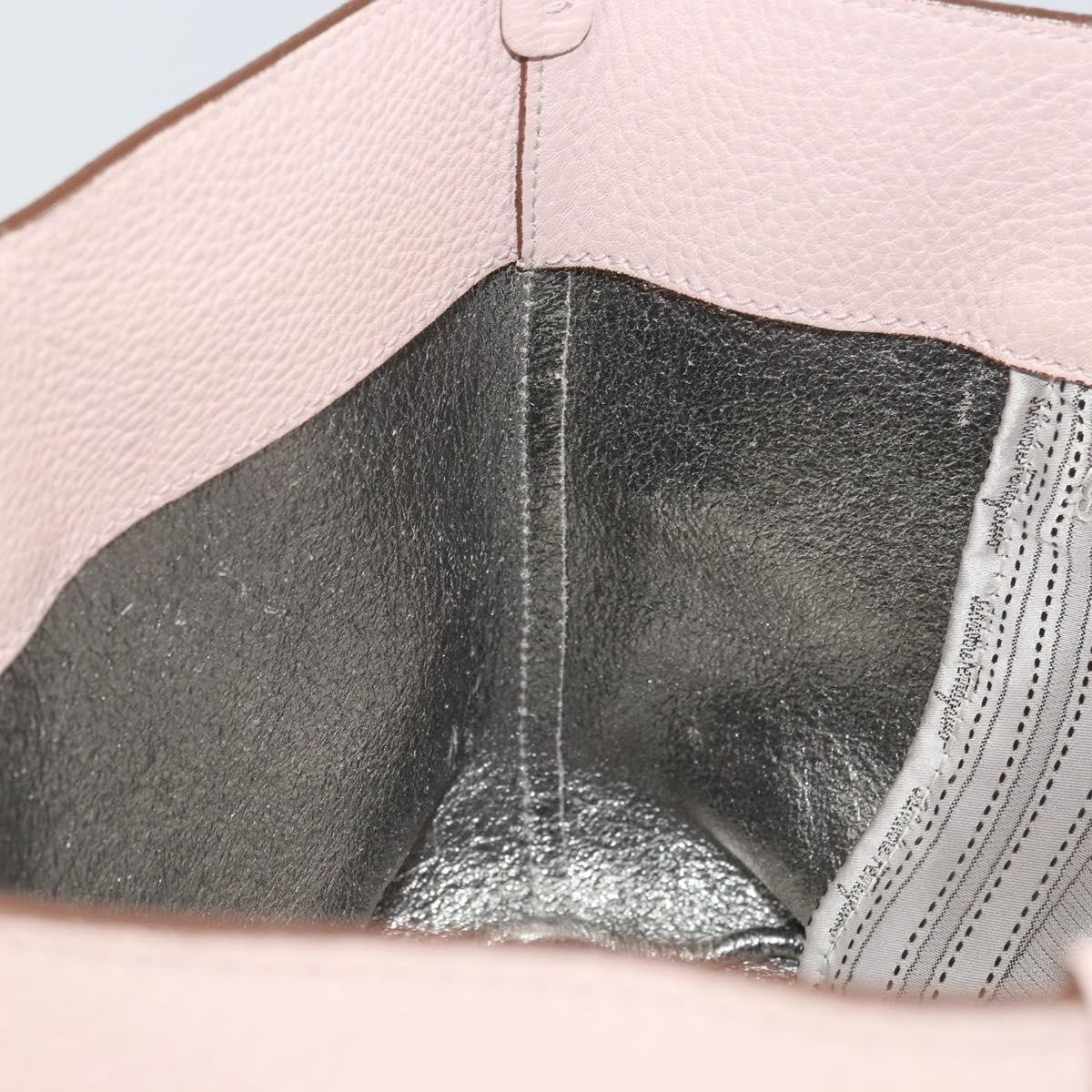 Salvatore Ferragamo Gancini Tote Leather, Pink, Leather, Tote Bag