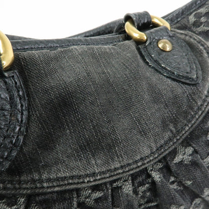 Louis Vuitton Neo Cabby Monogram Denim, Black, Denim, Handbag