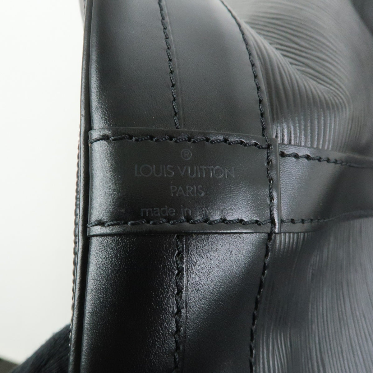 Louis Vuitton Noe Epi Leather, Black, Leather, Shoulder Bag