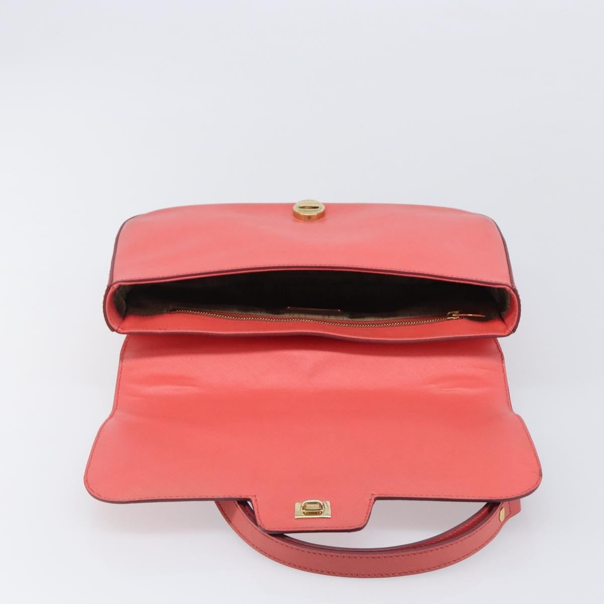 Salvatore Ferragamo Gancini Leather, Pink, Leather, Shoulder Bag