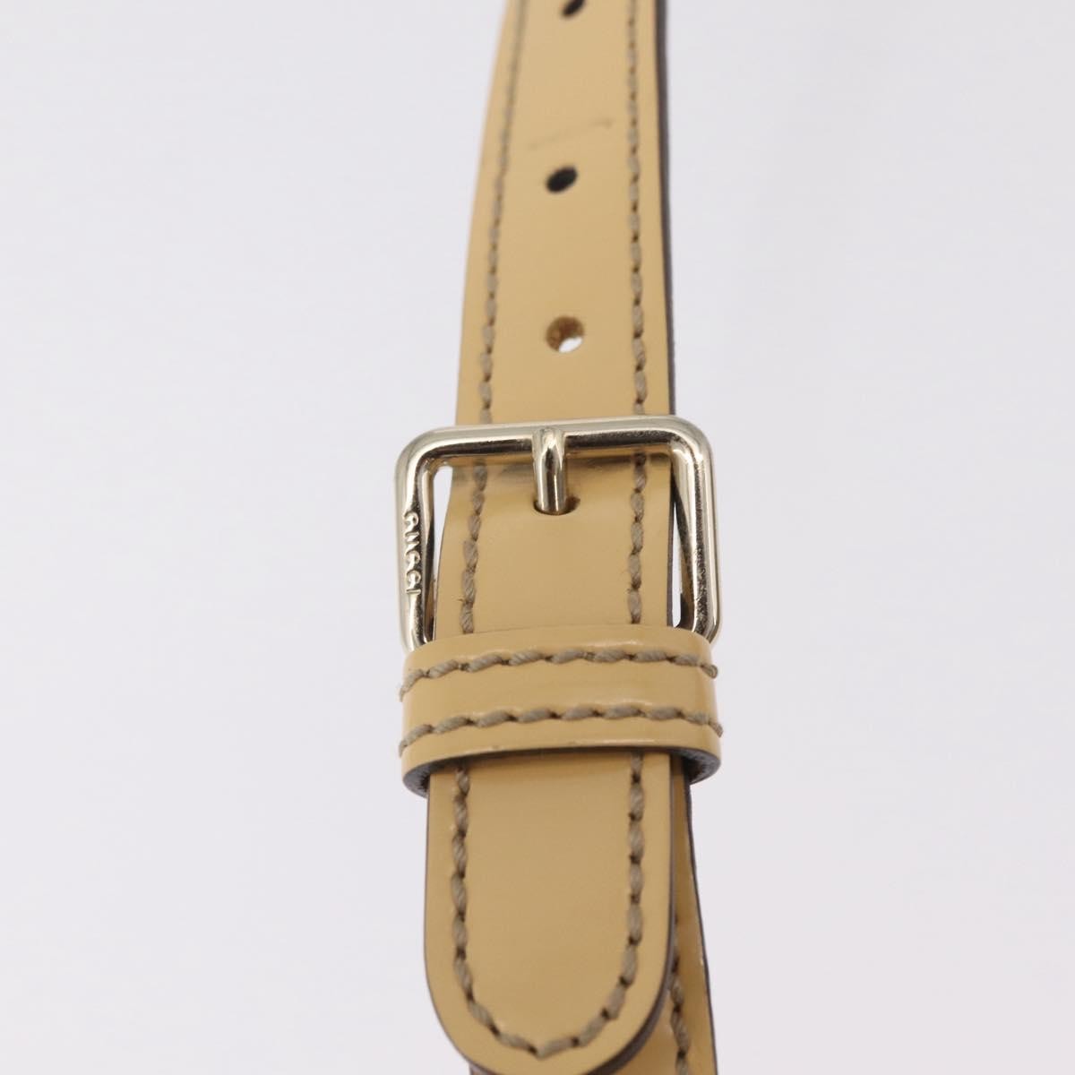 Gucci Front Zip GG Canvas, Beige, Canvas, Crossbody Bag