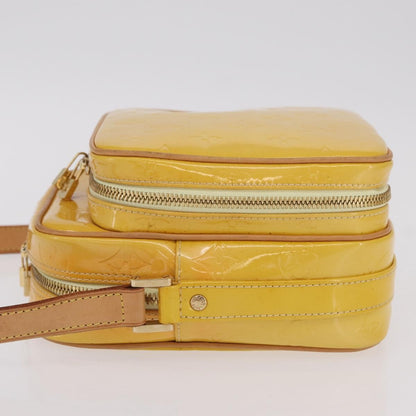 Louis Vuitton Wooster Monogram Vernis, Yellow, Patent Leather, Handbag