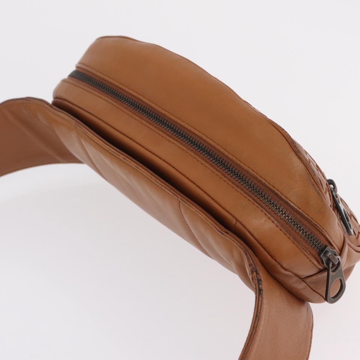 Bottega Veneta Light Waist Intrecciato Leather, Brown, Leather, Handbag