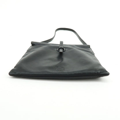 Loewe Vintage Anagram Leather, Black, Leather, Handbag