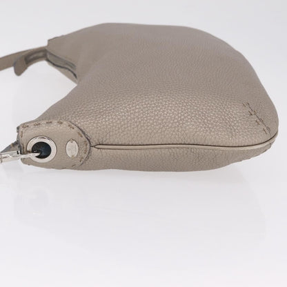 Fendi Selleria Leather, Silver, Leather, Crossbody Bag