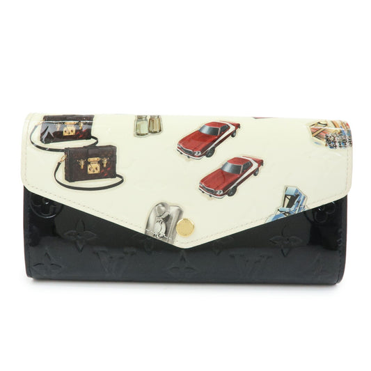 Louis Vuitton Sarah Wallet NM Limited Edition Stickers Monogram Vernis, Multicolour, Patent Leather, Wallet