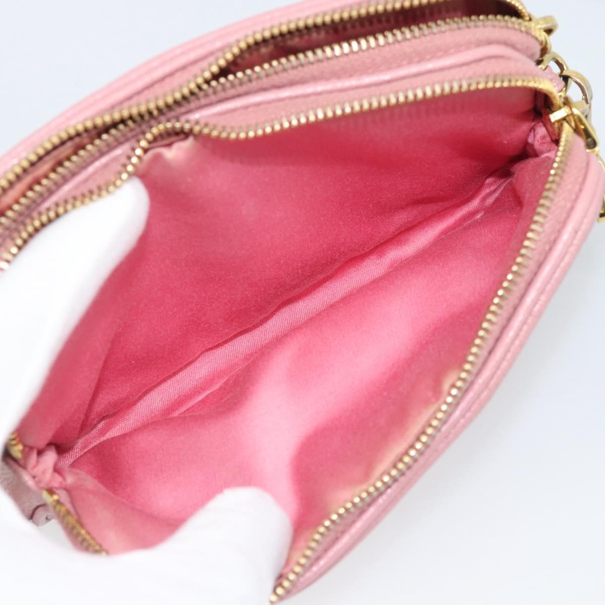 Miu Miu Vintage Leather, Pink, Leather, Handbag