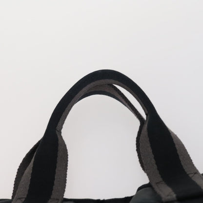 Hermes Fourre Tout Tote Canvas, BLACK, CANVAS, Handbag