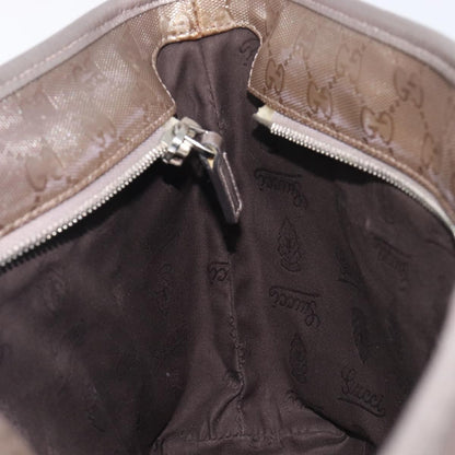Gucci Tote GG Imprime, Silver, Canvas, Tote Bag