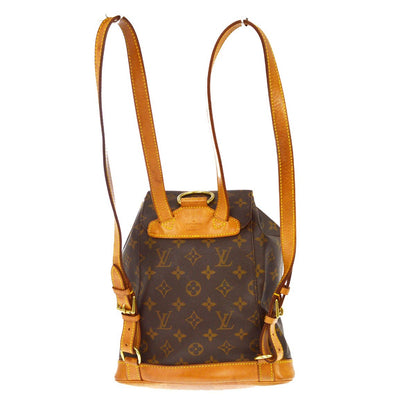 Louis Vuitton Vintage Montsouris Monogram Canvas, Brown, Canvas, Backpack