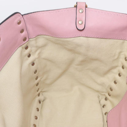 Valentino Garavani Rockstud Soft Leather, Pink, Leather, Tote Bag