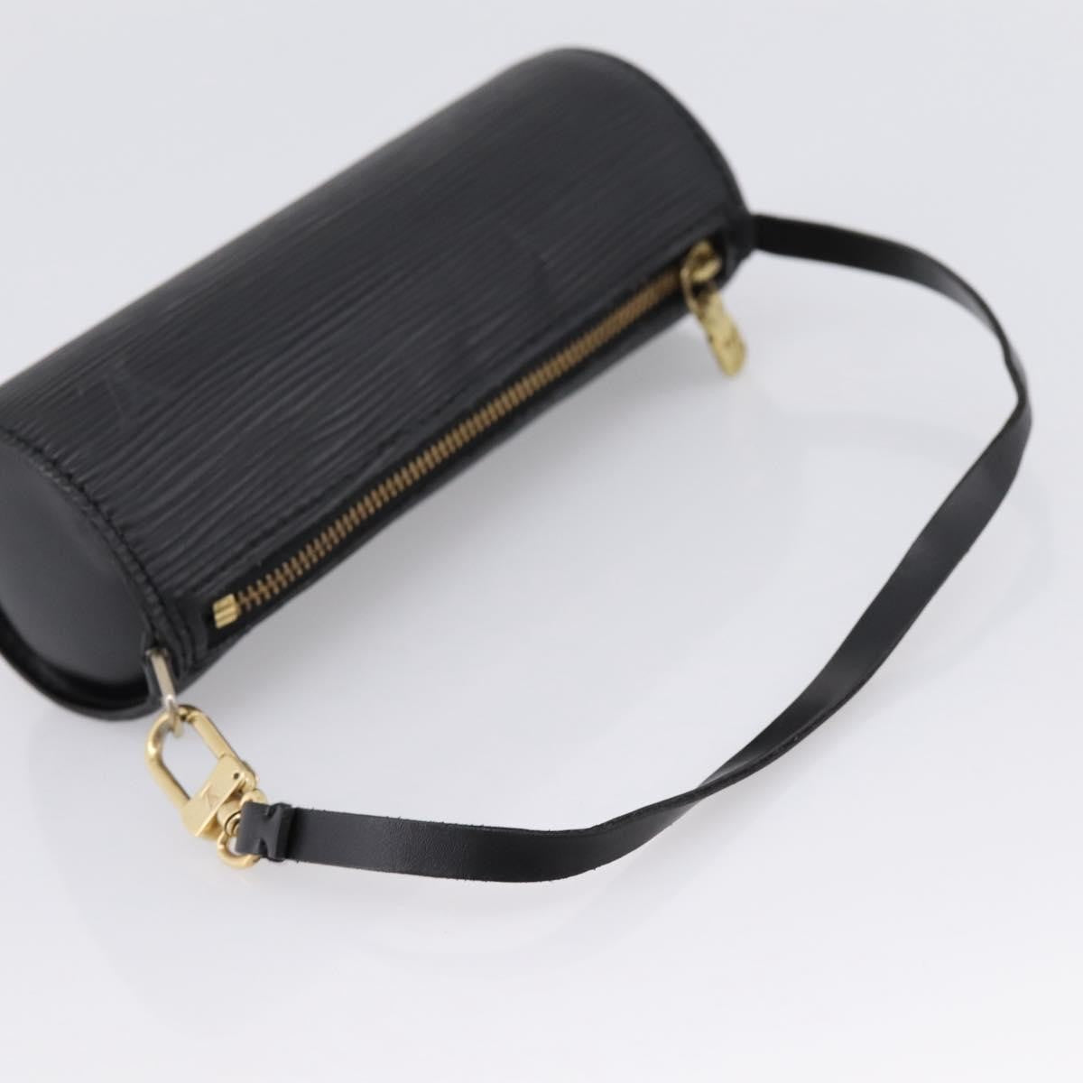 Louis Vuitton Soufflot Pochette Epi Leather, Black, Leather, Clutch