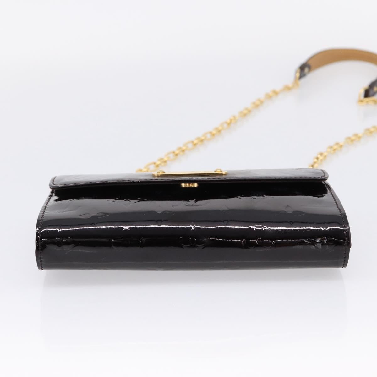 Louis Vuitton Bel Air Pochette Monogram Vernis, Burgundy, Patent Leather, Clutch