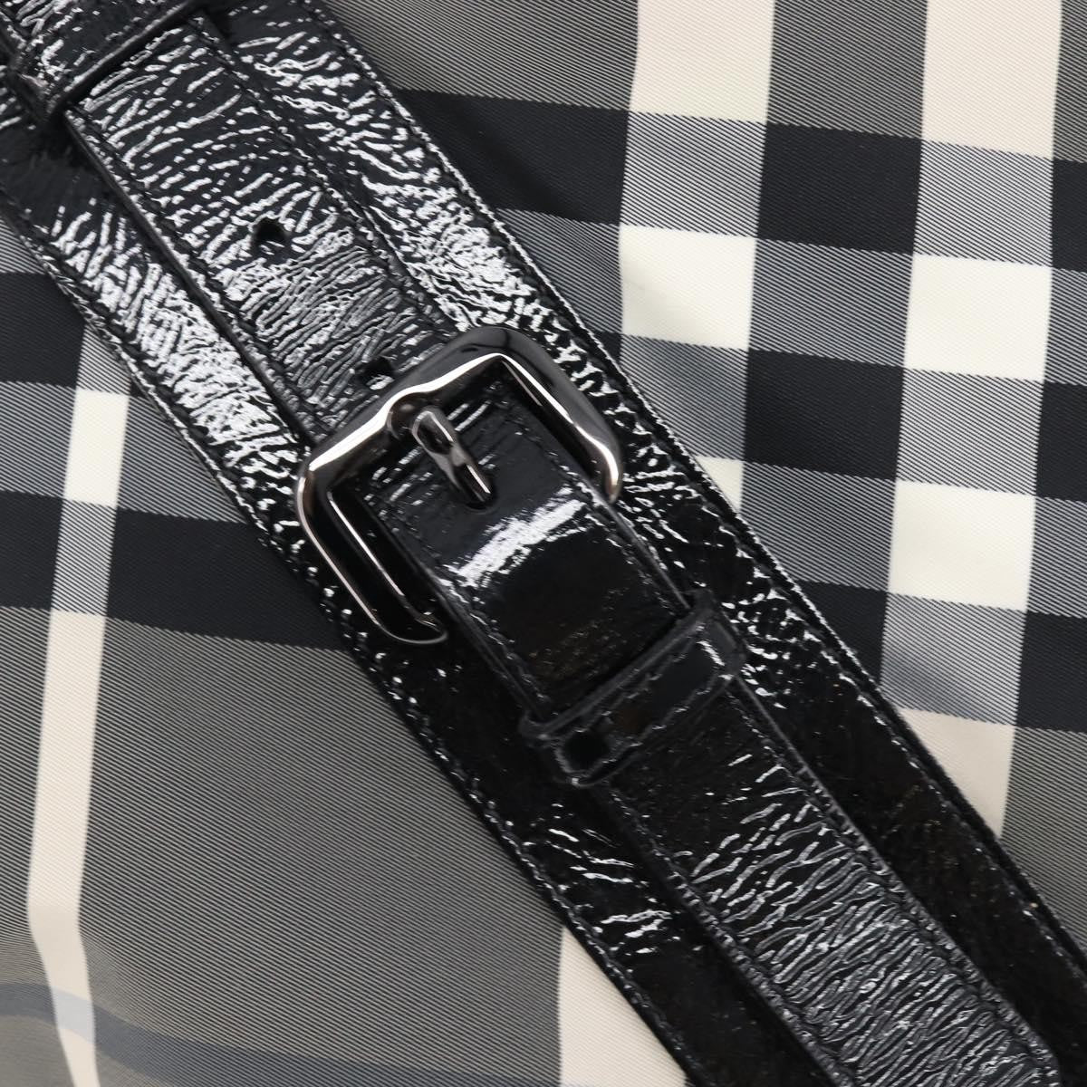 Burberry Nova Check Tote canvas check pattern, Black, Nylon, Handbag