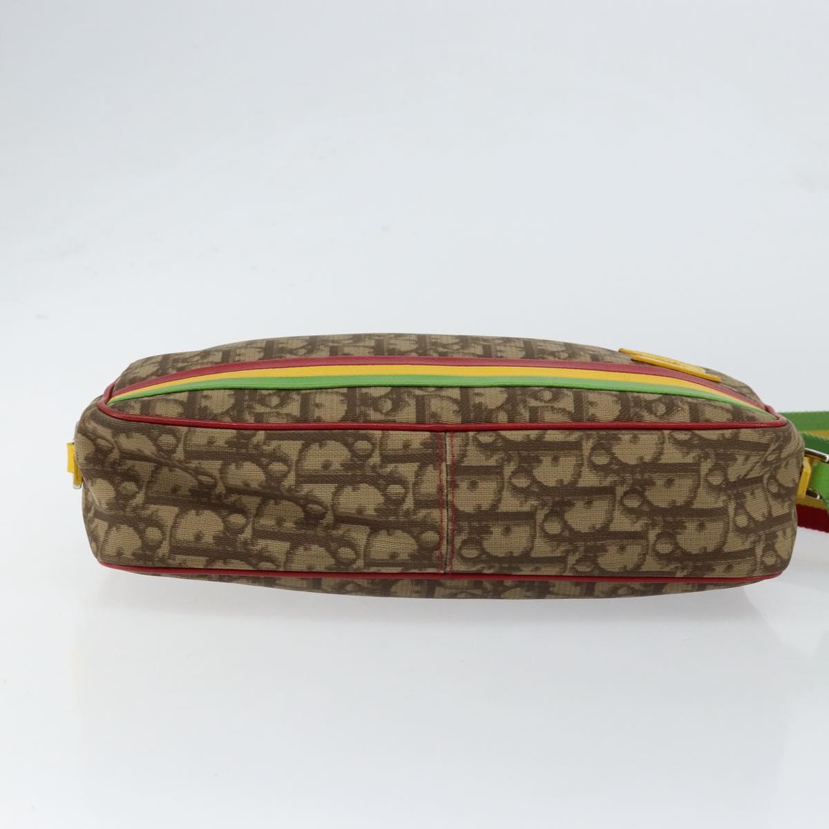 Christian Dior Vintage Rasta Crossbody Bag Diorissimo Canvas, BEIGE, CANVAS, Shoulder bag