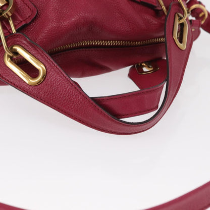 Chloe Paraty Handbag Quilted Leather, PINK, LEATHER, Handbag