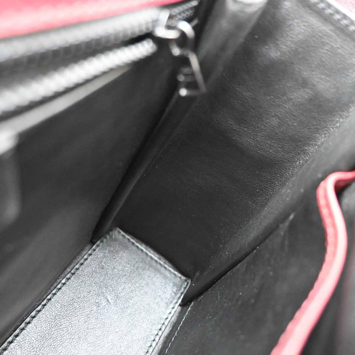 Celine Vintage Leather, Red, Leather, Shoulder Bag