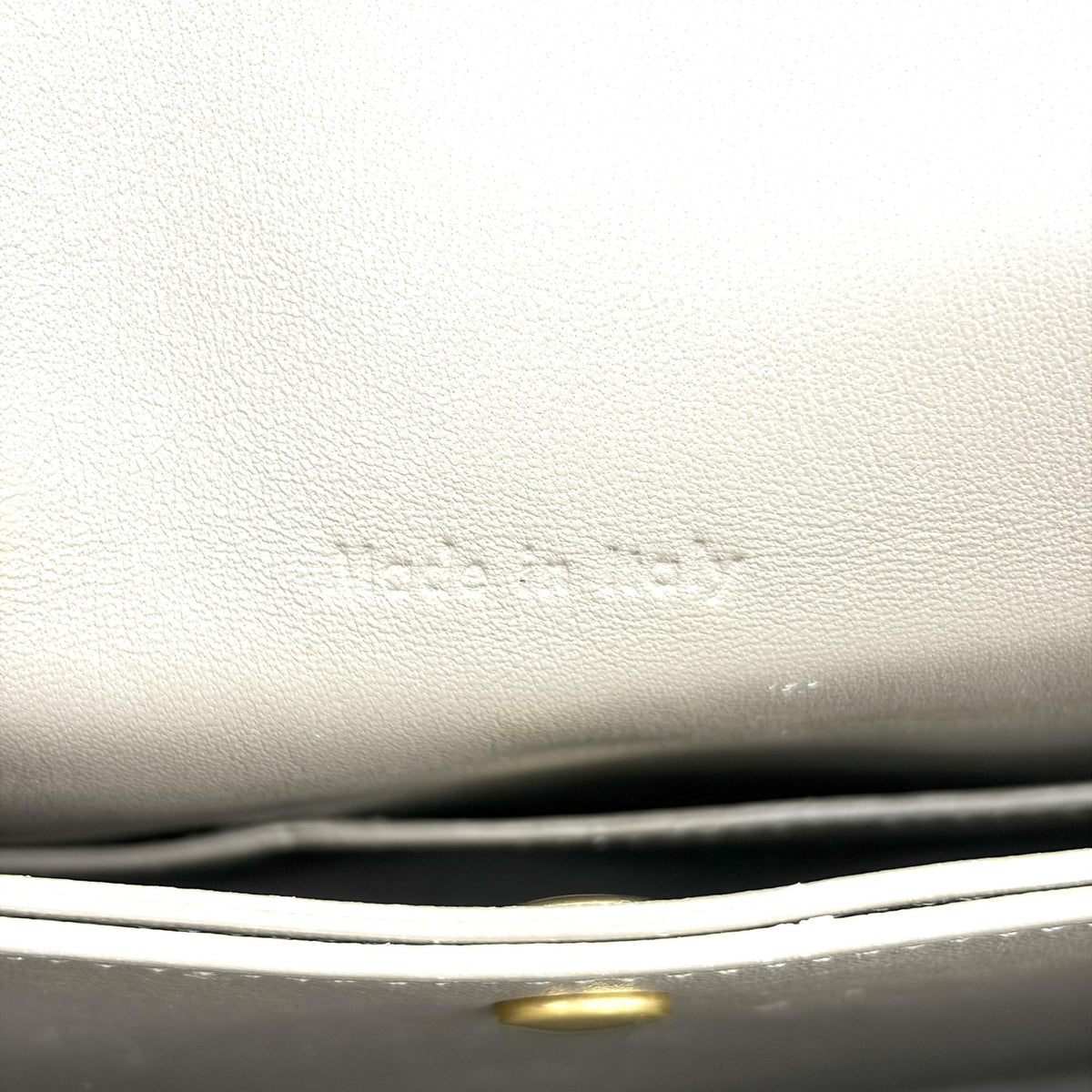 Celine Trotteur Grainy Leather, Beige, Calfskin, Crossbody Bag