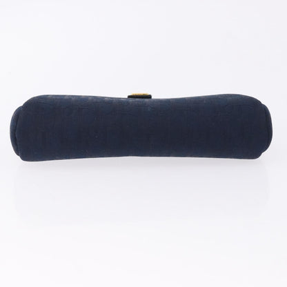 Christian Dior Trotter Clutch Trotter Canvas, Navy, Canvas, Clutch