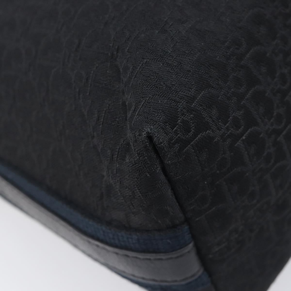 Christian Dior Vintage Street Chic Messenger Diorissimo Canvas and Leather, Black, Canvas, Handbag