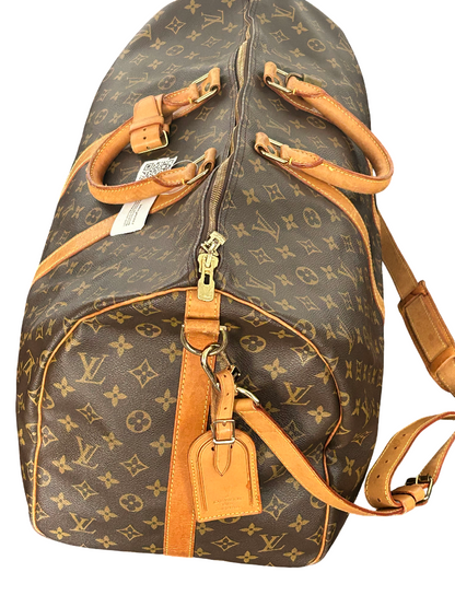 Louis Vuitton Keepall Monogram Canvas, Brown, Canvas, Travel Bag