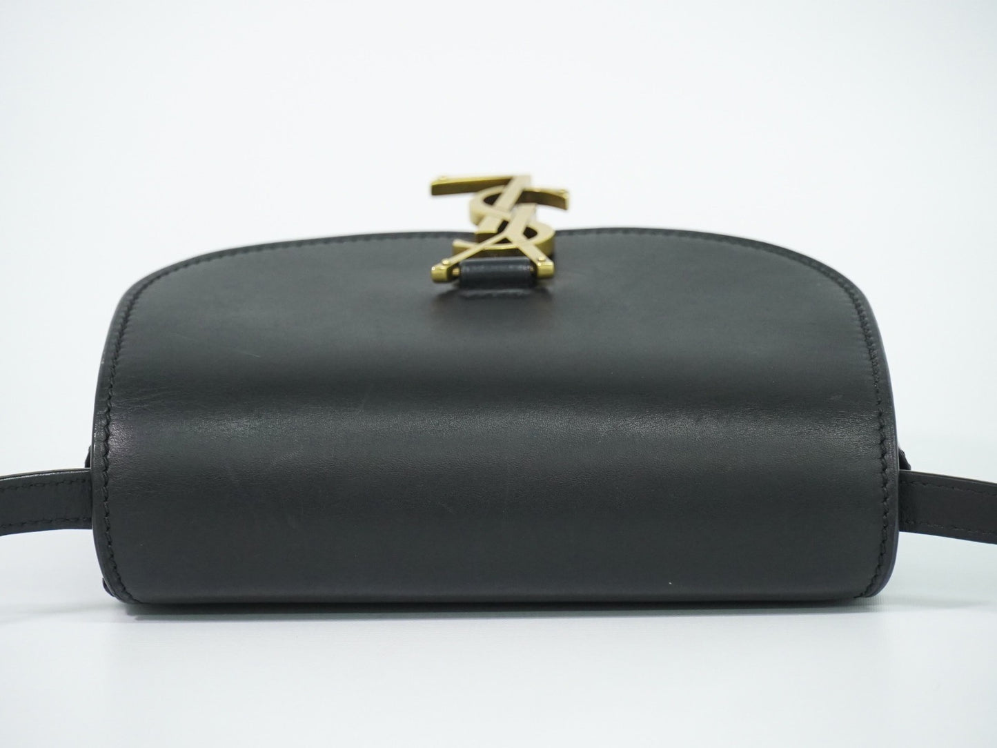 Saint Laurent Kaia Leather, Black, Leather, Shoulder Bag