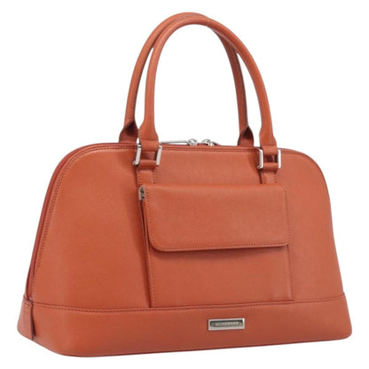 Burberry Handbag Leather, Orange, Leather, Handbag