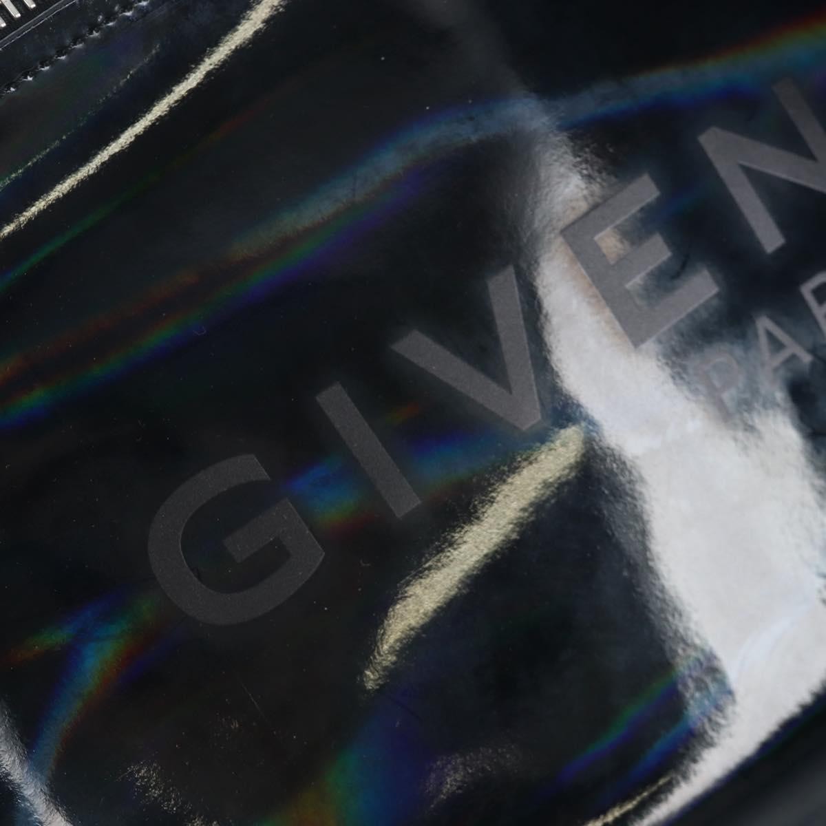 Givenchy Pandora Patent, Black, Patent Leather, Handbag