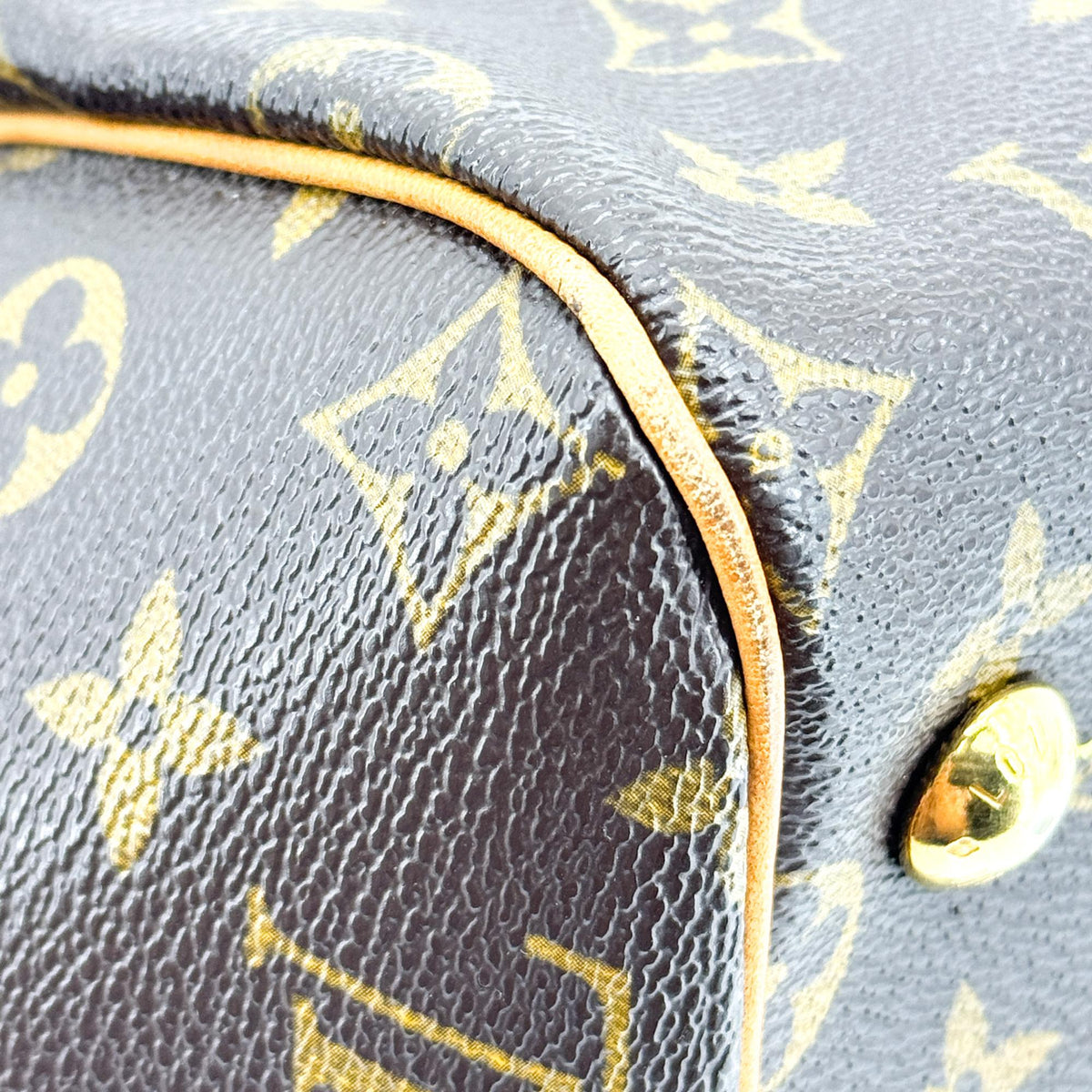 Louis Vuitton Tivoli Monogram Canvas, Brown, Canvas, Handbag