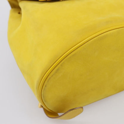Salvatore Ferragamo Gancini Suede, Yellow, Suede, Backpack