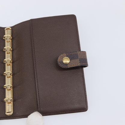Louis Vuitton Ring Agenda Cover Damier, Brown, Canvas, Briefcase